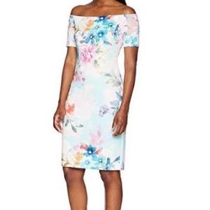 Calvin Klein Off Shoulder Floral Dress